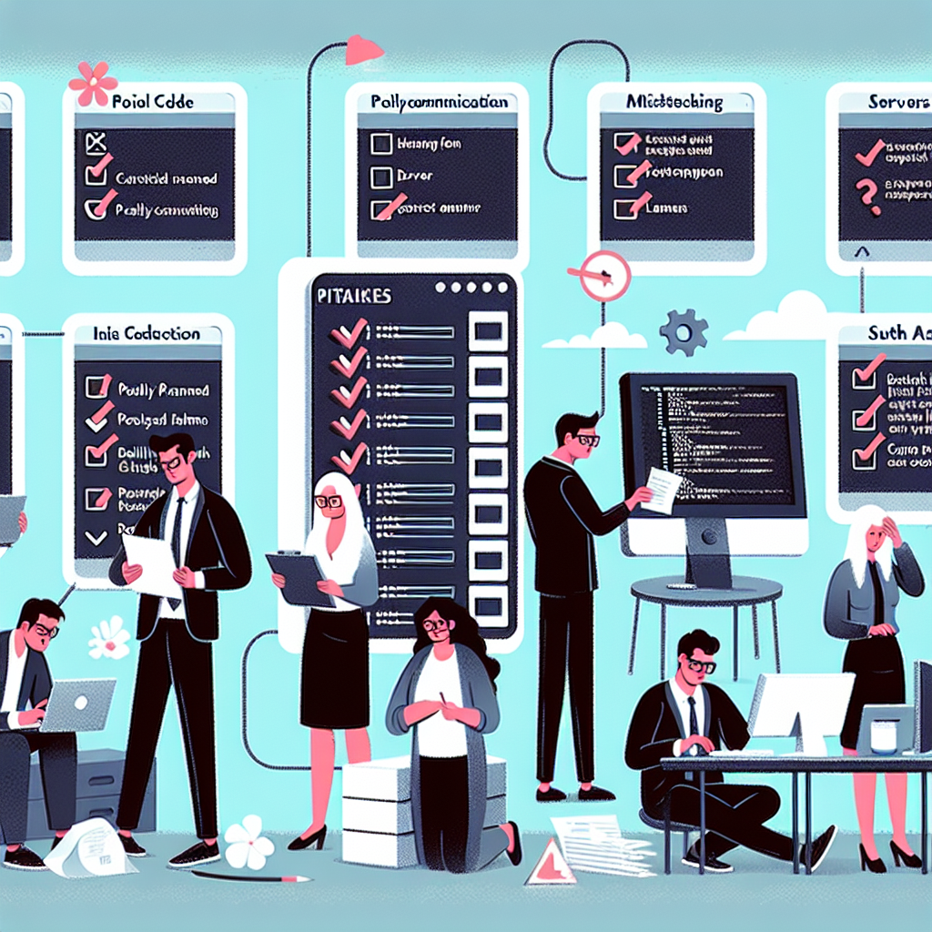 Najczęstsze błędy przy projektach IT